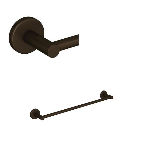 Lombardia Wall Mount 18 Inch Single Towel Bar - Tuscan Brass | Model Number: LO1/18TCB - Product Knockout
