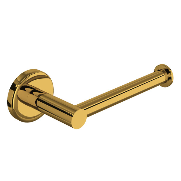 Lombardia Wall Mount Toilet Paper Holder - Unlacquered Brass | Model Number: LO8ULB - Product Knockout