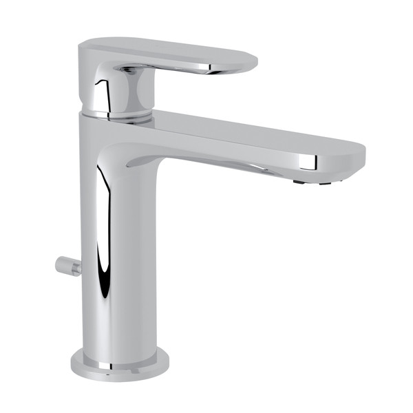 DISCONTINUÉ - Robinet de salle de bain monotrou à levier simple Meda - Chrome poli avec poignée à levier en métal | Numéro de modèle: LV51L-APC-2 - Produit épuisé