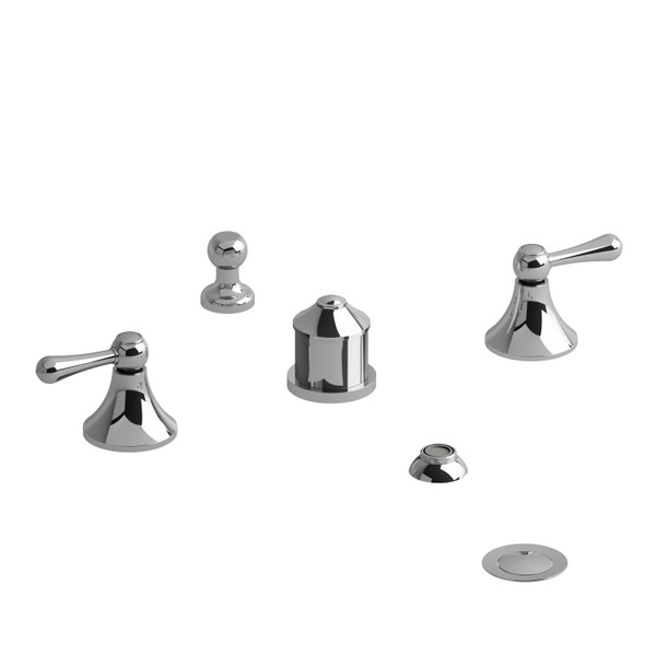 DISCONTINUED Classic Two Handle Deck Mount Bidet - Chrome | Model Number: MA09LC