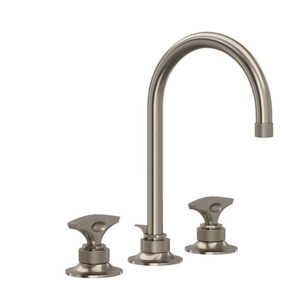 DISCONTINUED Graceline® Widespread Lavatory Faucet With C-Spout - Gun Metal | Model Number: MB2019DMGM-2