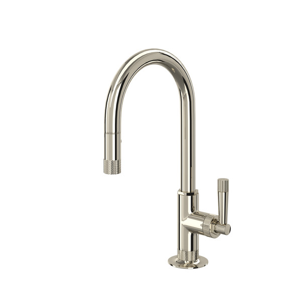 Graceline Pulldown Bar and Food Prep Faucet - Polished Nickel with Metal Lever Handle | Model Number: MB7930SLMPN-2 - Product Knockout