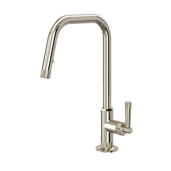 Graceline Pull-Down Kitchen Faucet with U-Spout - Polished Nickel | Model Number: MB7956LMPN - Product Knockout