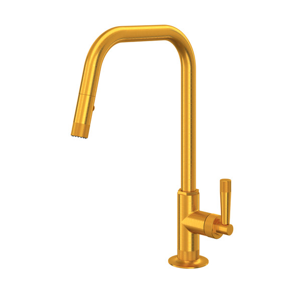 Graceline Pull-Down Kitchen Faucet with U-Spout - Satin Gold | Model Number: MB7956LMSG - Product Knockout