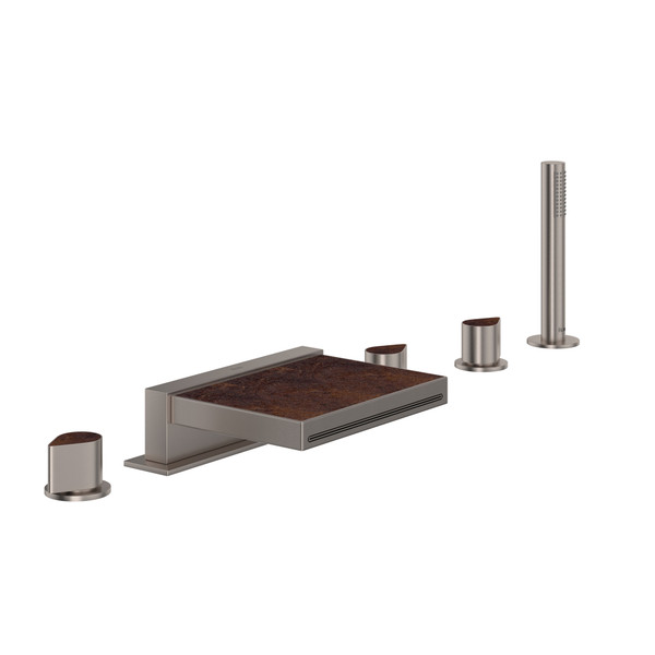 DISCONTINUED Miscelo™ 5-Hole Deck Mount Tub Filler - Satin Nickel | Model Number: MI05D5SDSTN