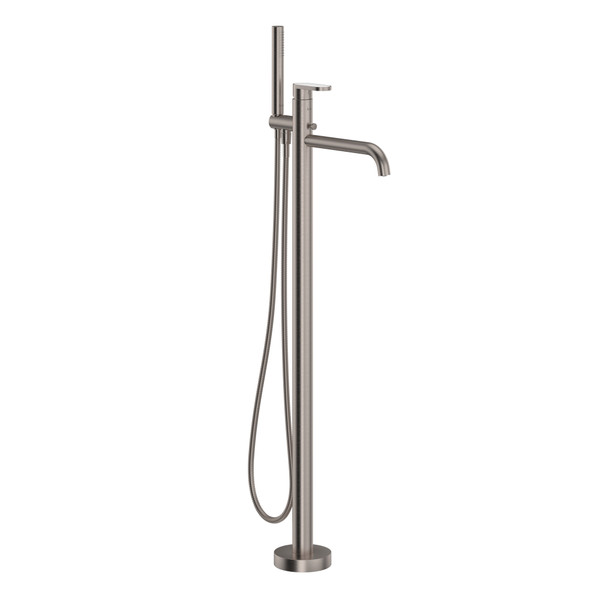 DISCONTINUED Miscelo™ Single Hole Floor Mount Tub Filler Trim - Satin Nickel | Model Number: MI05F1BLSTN