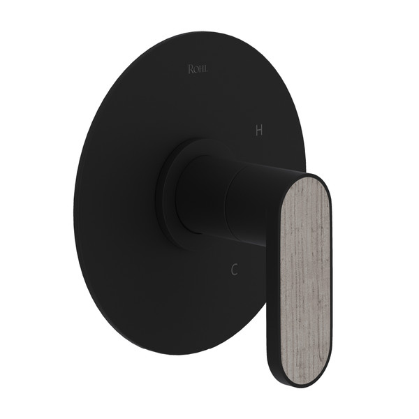 DISCONTINUED Miscelo™ 1/2" Pressure Balance Trim Without Diverter - Matte Black | Model Number: MI10W1WBMB