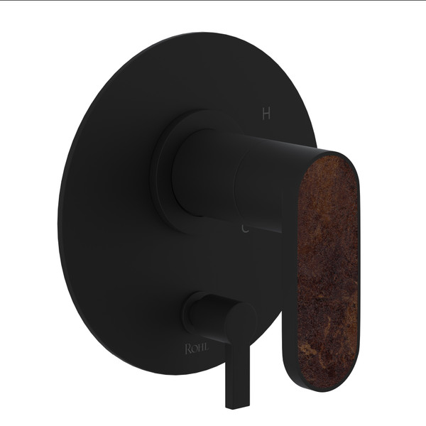 DISCONTINUED Miscelo™ 1/2" Pressure Balance Trim With Diverter - Matte Black | Model Number: MI11W1SDMB