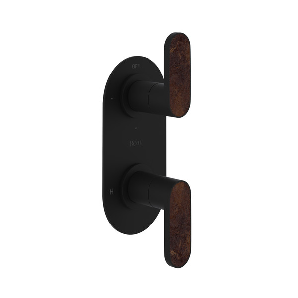 DISCONTINUED Miscelo™ 1/2" Thermostatic Trim With Diverter - Matte Black | Model Number: MI12W2SDMB