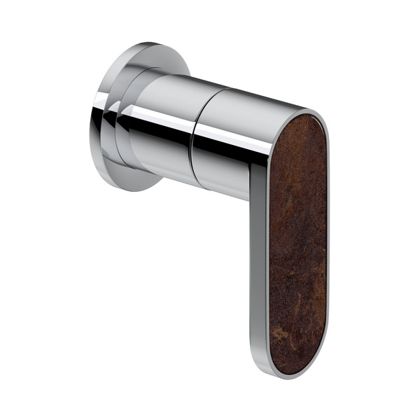 Miscelo Trim for Volume Control and Diverter - Polished Chrome Spout with Sedona Insert with Lever Handle with Insert | Model Number: MI18W1SDAPC - Product Knockout