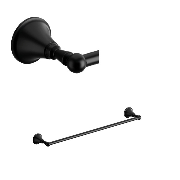 Momenti™ 24" Towel Bar - Black | Model Number: MM5BK