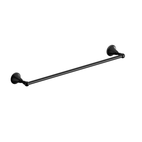 Riobel Momenti 24 Inch Towel Bar - Black | Model Number: MM5BK