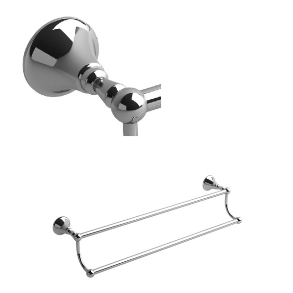 Momenti™ Double 24" Towel Bar - Chrome | Model Number: MM6C