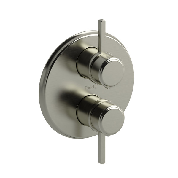 Momenti 3/4 Inch Thermostatic and Pressure Balance Multi-Function System  - Brushed Nickel with Lever Handles | Model Number: MMRD83LBN - Product Knockout
