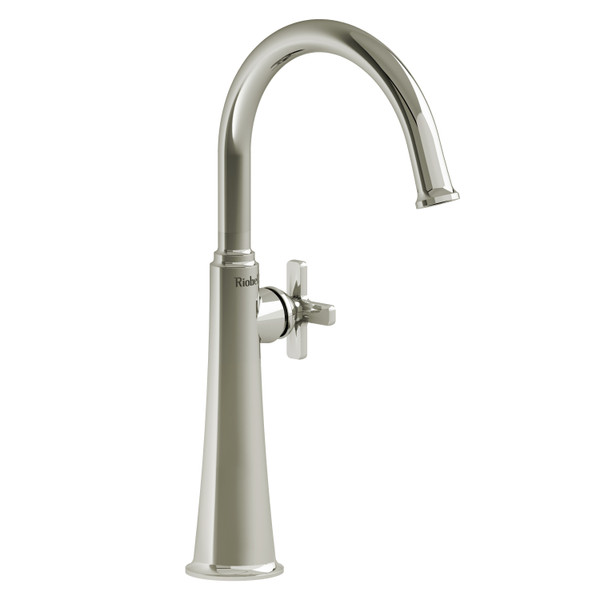 DISCONTINUED Momenti™ Single Handle Tall Lavatory Faucet With C-Spout - Polished Nickel | Model Number: MMRDL01XPN