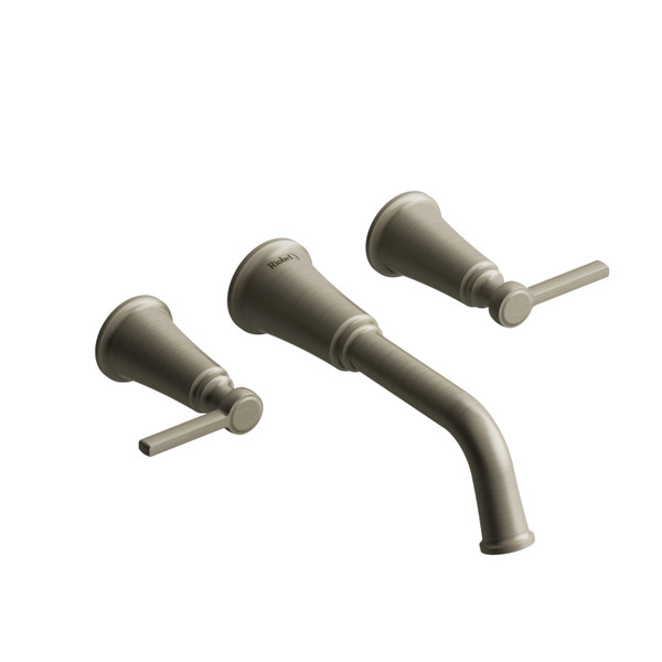 DISCONTINUED Momenti™ Wall Mount Lavatory Faucet - Brushed Nickel | Model Number: MMSQ03LBN