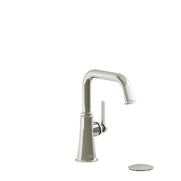 Momenti Single Handle Bathroom Faucet with U-Spout  - Polished Nickel with Lever Handles | Model Number: MMSQS01LPN - Product Knockout