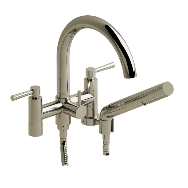 DISCONTINUED Pallace™ Two Hole Tub Filler Without Risers - Polished Nickel | Model Number: PA06LPN