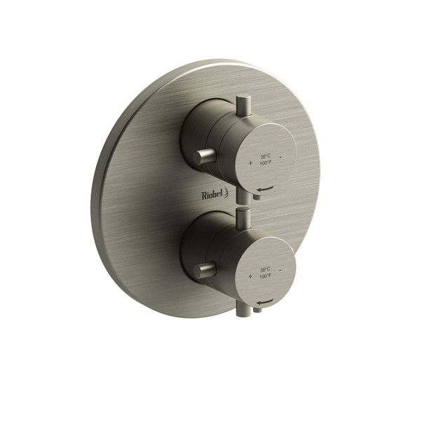 DISCONTINUED Pallace™ 3/4" Therm & Pressure Balance Multi-Function System - Brushed Nickel | Model Number: PATM83+BN
