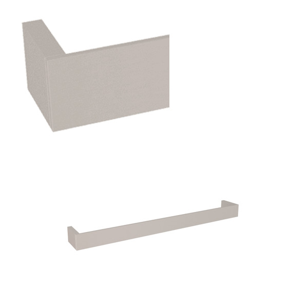 Porte-serviette mural simple 18" Quartile - Nickel satiné  | Numéro de modèle: QU101-STN - Produit épuisé