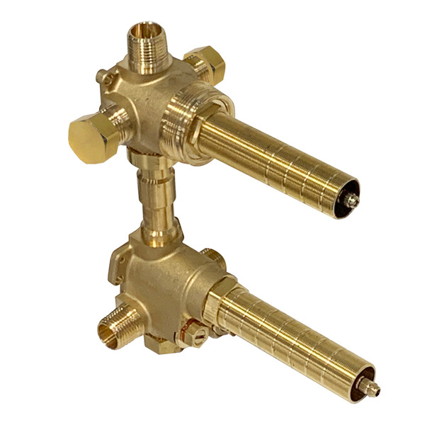 Universal 1/2 Inch Thermostatic Rough Valve with Integrated Volume Control | Model Number: R1051BV - Product Knockout