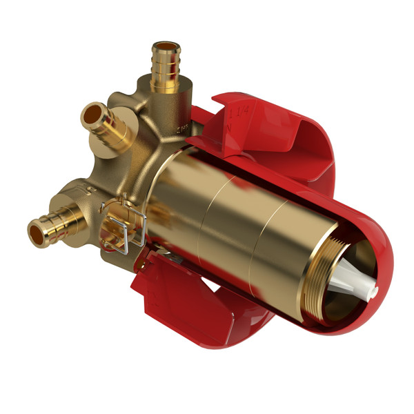 Brut de valve thermostatique et à pression équilibrée de 1/2" avec jusqu'à 5 fonctions - Non fini | Numéro de modèle: R45-SPEX