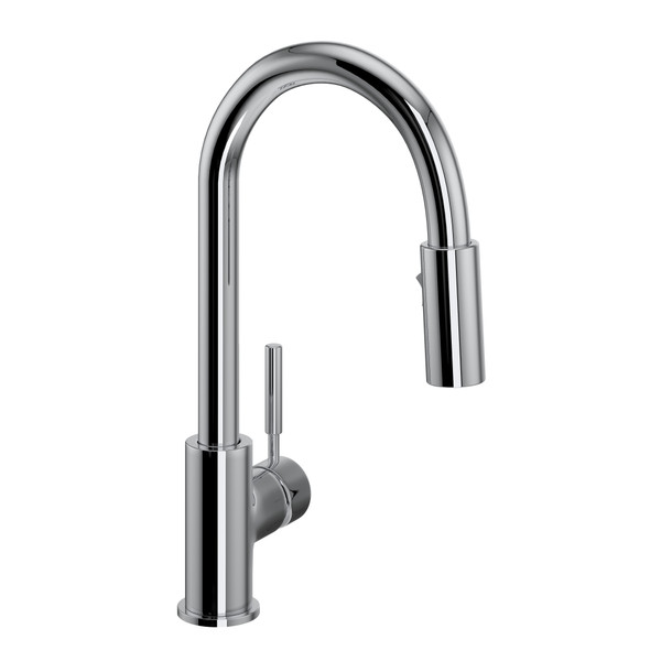 Lux Side Handle Bar and Food Prep Stainless Steel Pulldown Faucet - Polished Chrome with Lever Handle | Model Number: R7519APC - Product Knockout
