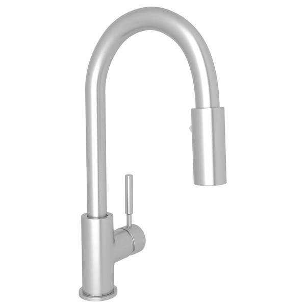 Lux Side Lever Bar and Food Prep Pulldown Faucet - Stainless Steel with Metal Lever Handle | Model Number: R7519SS - Product Knockout
