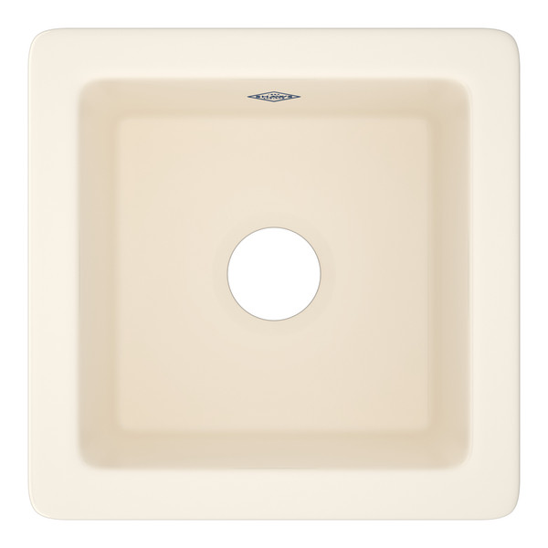 Original Lancaster Single Bowl Fireclay Bar and Food Prep Sink - Parchment | Model Number: RC1515PCT - Product Knockout