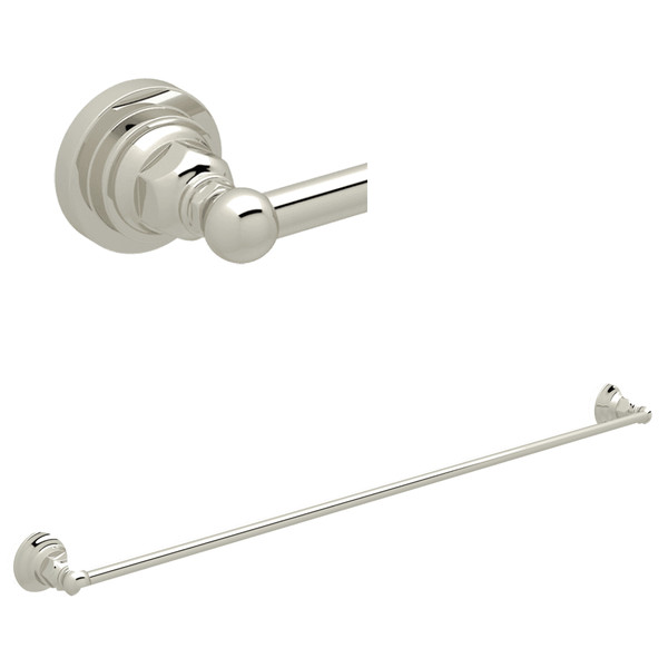 Porte-serviette mural simple 30" - Nickel poli   | Numéro de modèle: ROT1/30PN - Produit épuisé