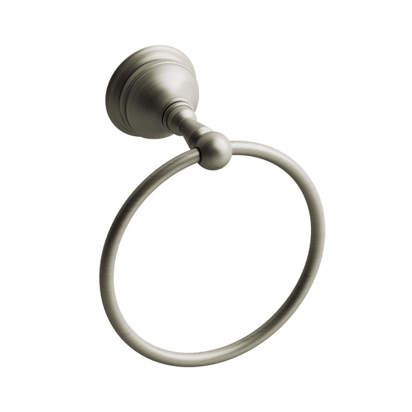 Retro Towel Ring  - Brushed Nickel | Model Number: RT7BN - Product Knockout