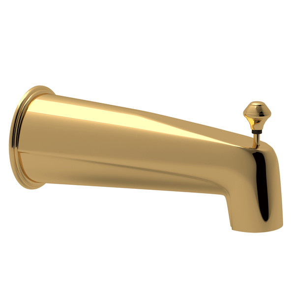 Wall Mount Tub Spout with Integrated Diverter - Italian Brass | Model Number: RT8000IB - Product Knockout