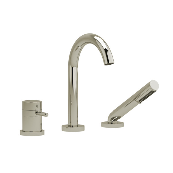Riu™ 3-Hole Deck Mount Tub Filler - Polished Nickel | Model Number: RU19KNPN
