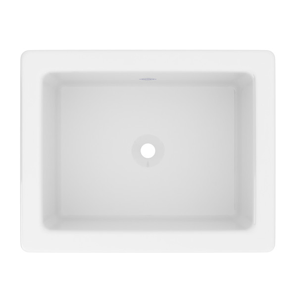 Fireclay Shaker Rectangular Undermount or Drop-In Bathroom Sink - White | Model Number: SB1814WH - Product Knockout