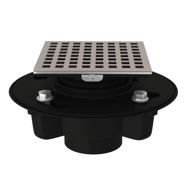 DISCONTINUÉ -Ensemble drain ABS de 2" X 3" avec couvercle décoratif [#2]} Matrix ​ - Nickel satiné | Numéro de modèle: SDABS2/3-3143STN - Produit épuisé