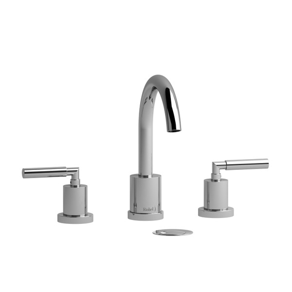 Sylla Widespread Bathroom Faucet  - Chrome with Lever Handles | Model Number: SY08LC - Product Knockout
