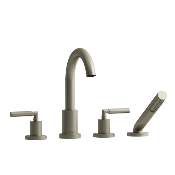 DISCONTINUED Sylla™ 4-Hole Deck Mount Tub Filler - Brushed Nickel | Model Number: SY12LBN
