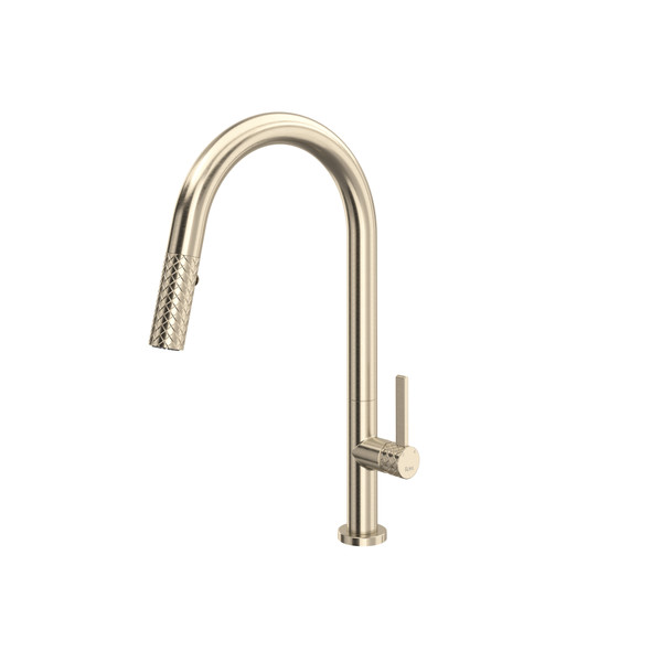 Tenerife™ Pull-Down Kitchen Faucet With C-Spout - Satin Nickel | Model Number: TE55D1LMSTN
