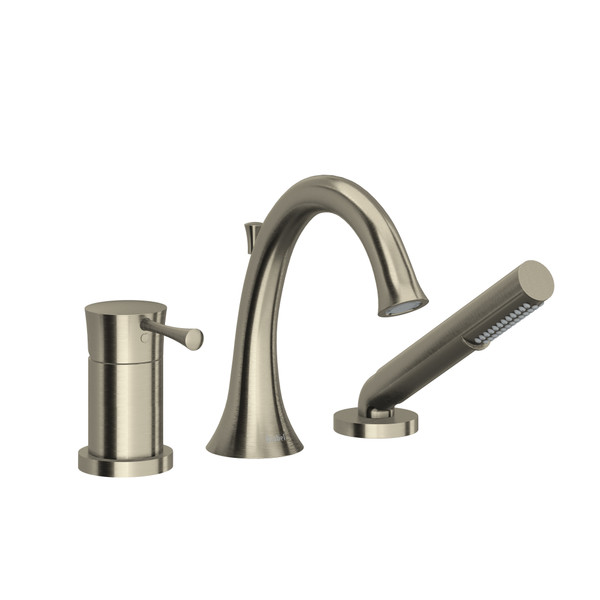 DISCONTINUÉ Garniture​​​​​​​ de robinet de bain​​​​​​​ Edge avec montage sur le comptoir à l'aide de 3 trous ​​​​​​​ - Nickel brossé | Numéro de modèle: TED16BN