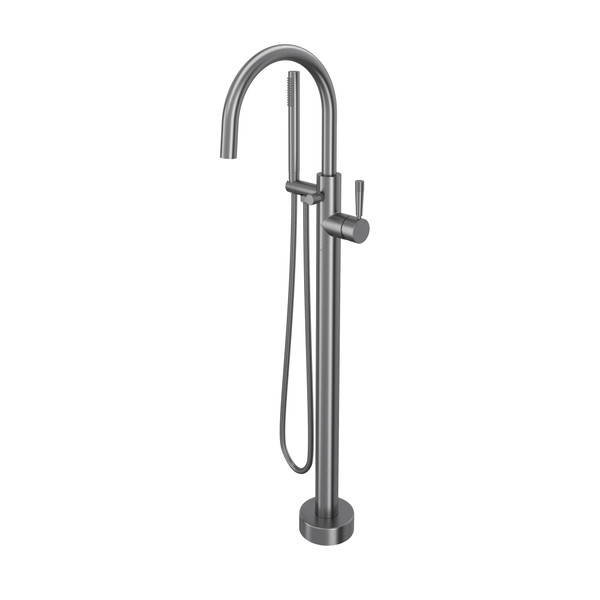 DISCONTINUED Graceline® Single Hole Floor Mount Tub Filler Trim - Gun Metal | Model Number: TMB06F1LMGM