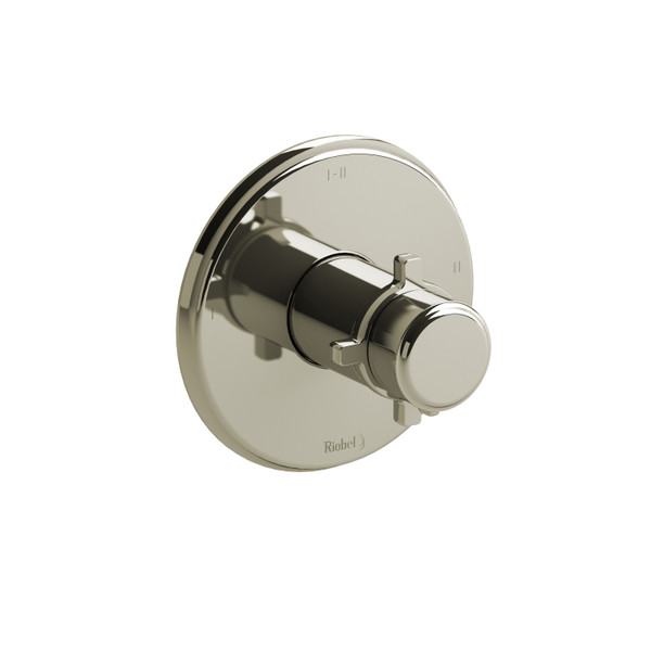 Momenti™ 1/2" Therm & Pressure Balance Trim With 3 Functions - Polished Nickel | Model Number: TMMRD23+PN