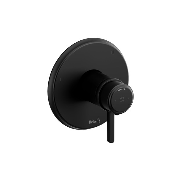 Garniture pour valve pression équilibrée et thermostatique ​​​​1/2" avec jusqu'à 5 fonctions Momenti - Noir avec poignées à levier  | Numéro de modèle: TMMRD45LBK - Produit épuisé
