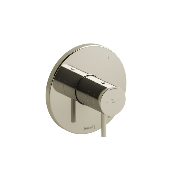 Pallace 1/2 Inch Thermostatic and Pressure Balance Trim with up to 5 Functions  - Polished Nickel with Lever Handles | Model Number: TPATM45PN - Product Knockout