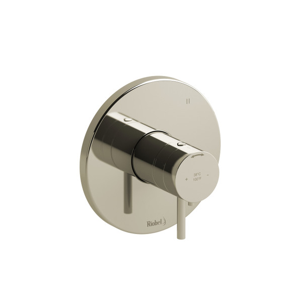 Pallace 1/2 Inch Thermostatic and Pressure Balance Trim with up to 5 Functions  - Polished Nickel with Lever Handles | Model Number: TPATM47PN - Product Knockout