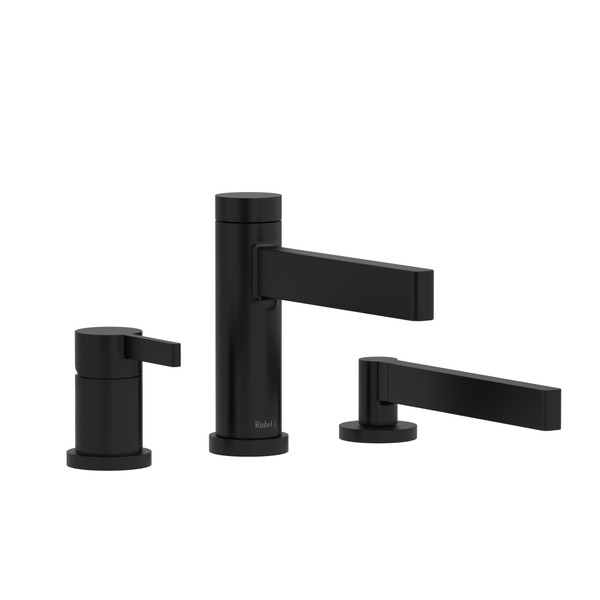 Paradox™ 3-Hole Pressure Balance Deck Mount Tub Filler Trim - Black | Model Number: TPX16BK