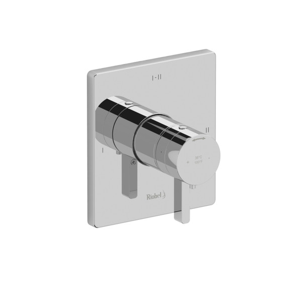 Paradox 1/2 Inch Thermostatic and Pressure Balance Trim with up to 3 Functions  - Chrome | Model Number: TPXTQ23C - Product Knockout