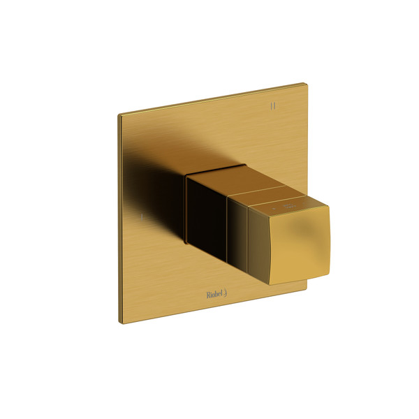 Reflet 1/2 Inch Thermostatic and Pressure Balance Trim with 5 Functions - Brushed Gold | Model Number: TRF45BG - Product Knockout