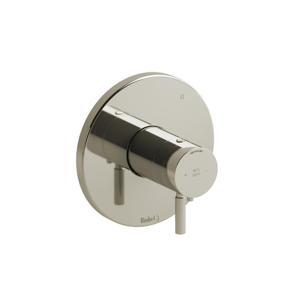 Riu 1/2 Inch Thermostatic and Pressure Balance Trim with up to 5 Functions  - Polished Nickel with Lever Handles | Model Number: TRUTM45PN - Product Knockout