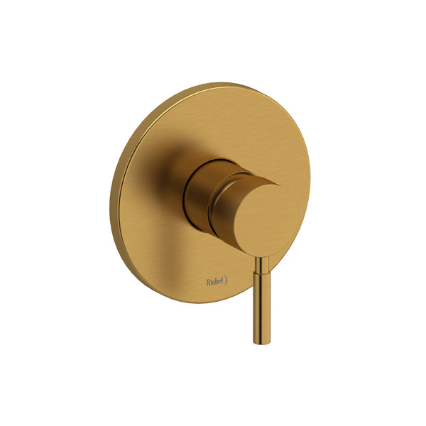 Riu 1/2 Inch Pressure Balance Trim  - Brushed Gold | Model Number: TRUTM51BG - Product Knockout