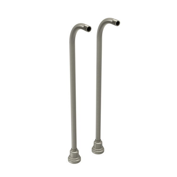 30" Floor Mount Riser Pair - Brushed Nickel | Model Number: TU33BN